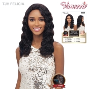 Vanessa 100% Brazilian Human Hair J Part Swissilk Lace Front Wig - TJH FELICIA